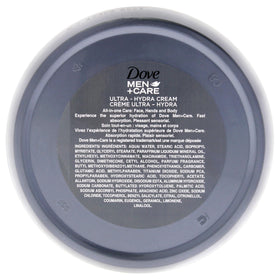 Dove Men+Care Ultra Hydra Cream 181g packaging side view