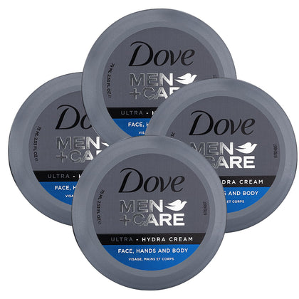 Dove Men+Care Ultra Hydra Cream 4-pack front view