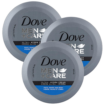 Dove Men+Care Ultra Hydra Cream front view of jar