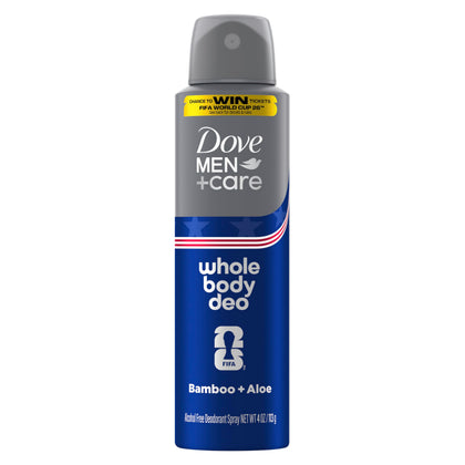 DOVE MEN + CARE Whole Body Deo Deodorant Spray Bamboo + Aloe front view