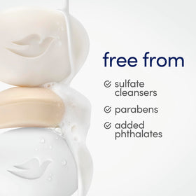 Dove Original Beauty Bar Soap lathering on hands