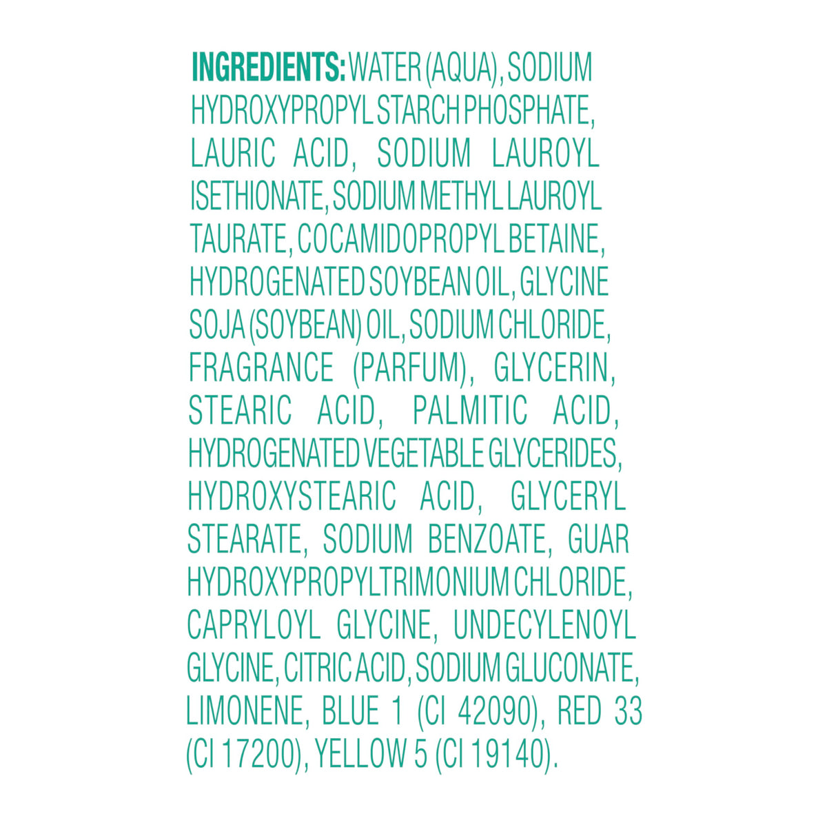 Dove Peppermint Bark Body Wash 20 oz packaging details