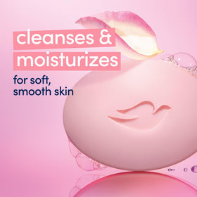 Dove Pink Beauty Bar, showing texture and colour