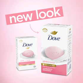 Dove Pink Rosa Beauty Bar Soap lather on hands