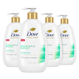 Dove Prebiotic Hand Wash 4 Count packaging front view