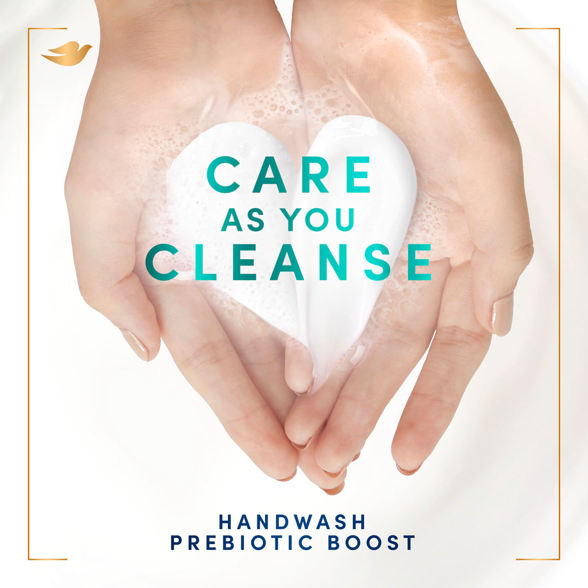 Dove Prebiotic Hand Wash ingredients list close-up