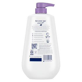 Dove Relax Lavender Body Wash 30.6 oz back view