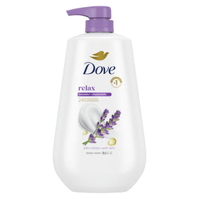 Dove Relax Lavender Body Wash 30.6 oz front view