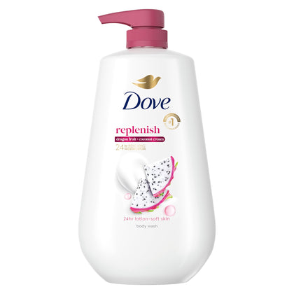 Dove Replenish Body Wash Dragon Fruit & Coconut Cream front view