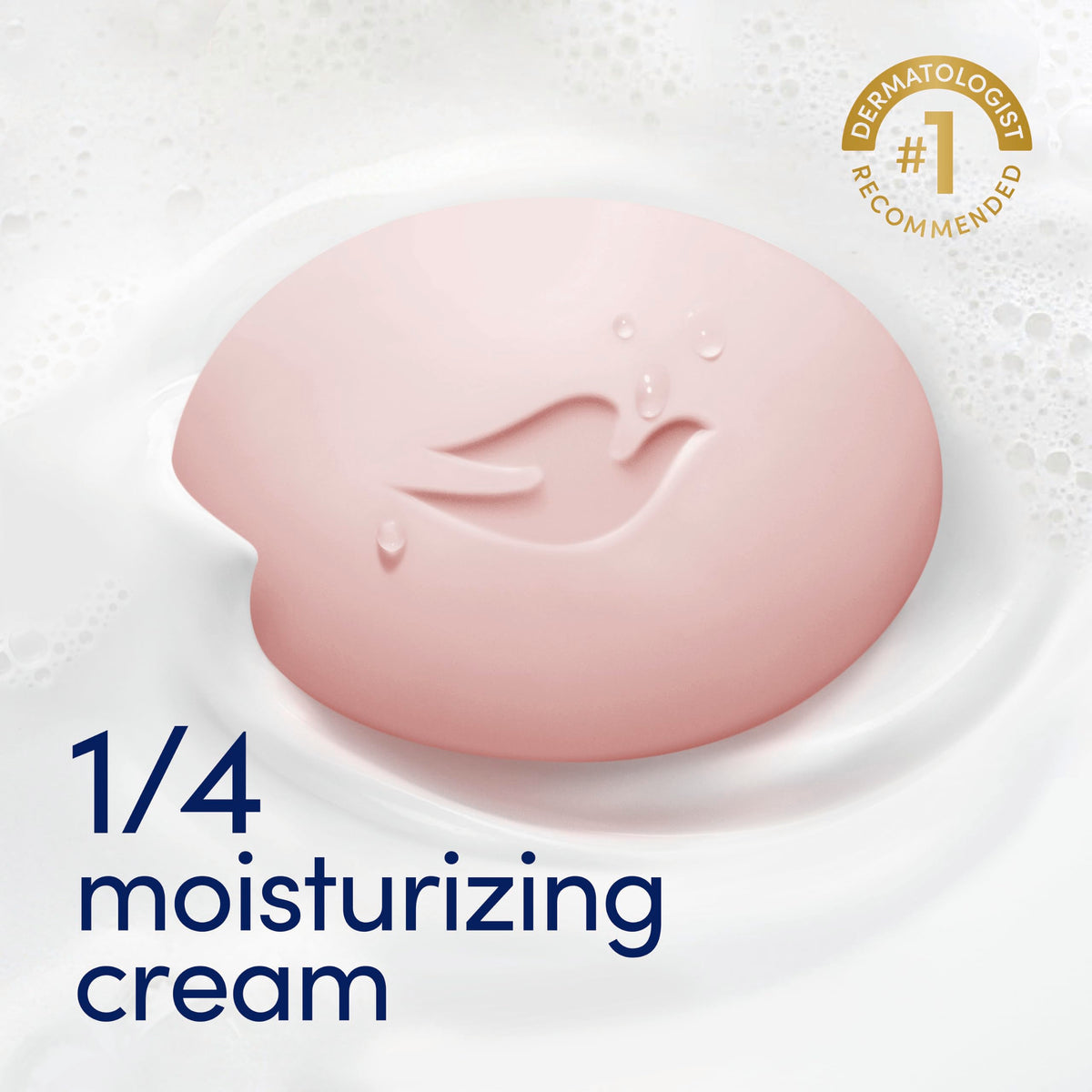 Dove Revitalizing Beauty Bar Soap 6 Count Cherry & Chia Milk close-up of bar texture
