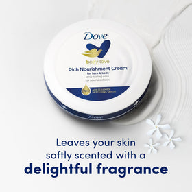 Dove Rich Nourishment Cream packaging details