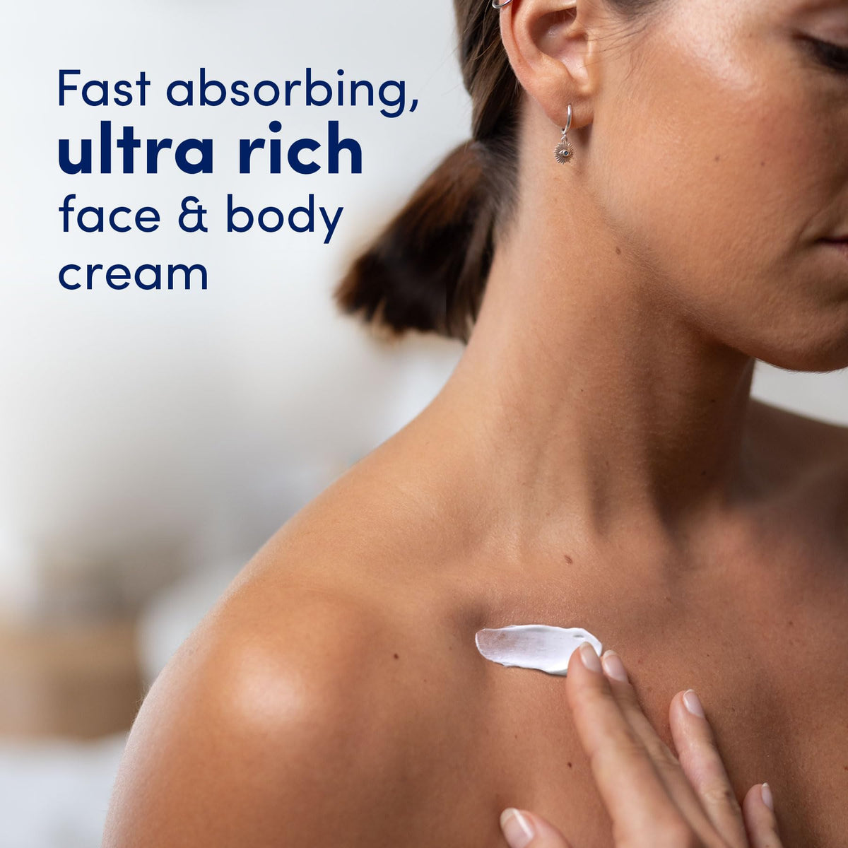 Dove Rich Nourishment Cream with fresh flowers