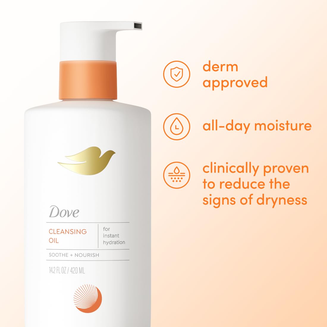 Dove Shower Body Oil Wash for Women 14.2 oz lifestyle scene