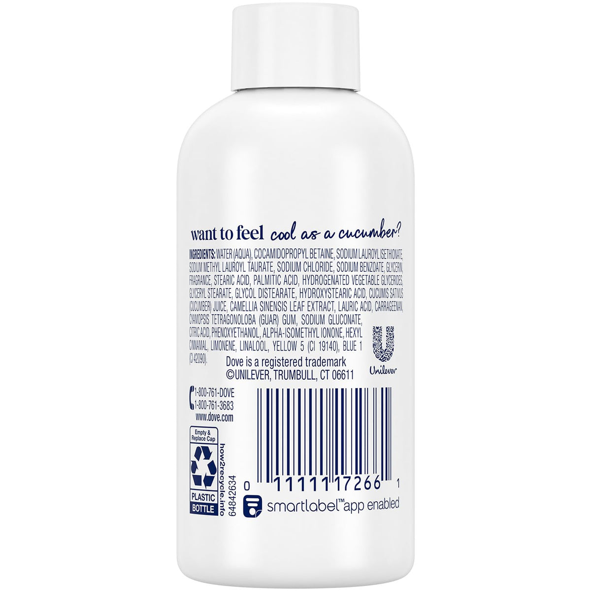 Dove Travel Body Wash Cucumber & Green Tea 24-Pack display