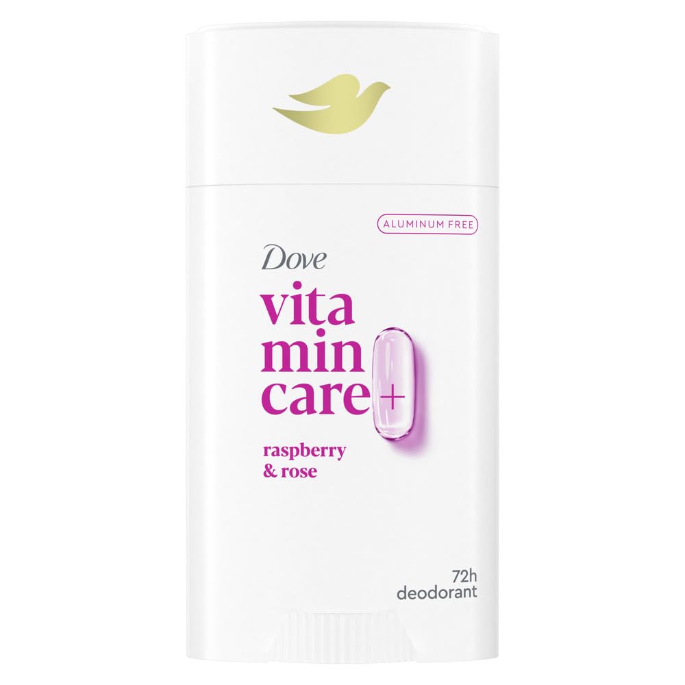 Dove VitaminCare+ Aluminum Free Deodorant Stick Raspberry & Rose front view
