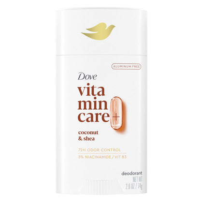 Dove VitaminCare+ Coconut & Shea Deodorant Stick front view