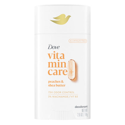 Dove VitaminCare+ Peaches & Shea Butter deodorant stick front view