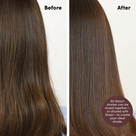 dpHUE Gloss+ Auburn Colour Glaze application on hair