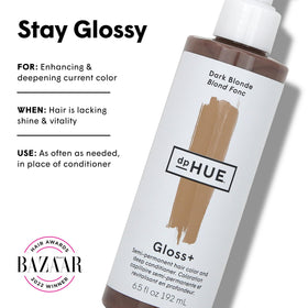 dpHUE Gloss+ Dark Blonde Colour Glaze 6.5 fl oz back view