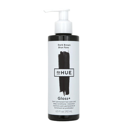 dpHUE Gloss+ Dark Brown Hair Colour Glaze front view