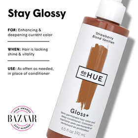 dpHUE Gloss+ Strawberry Colour Glaze 6.5 fl oz packaging