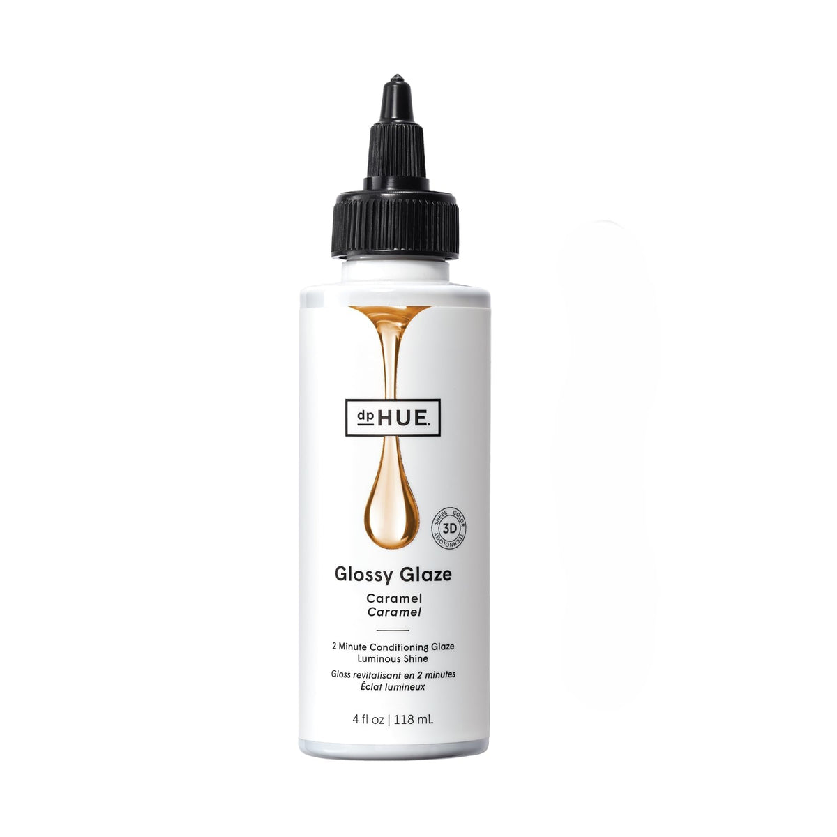 dpHUE Glossy Glaze Caramel front view with packaging