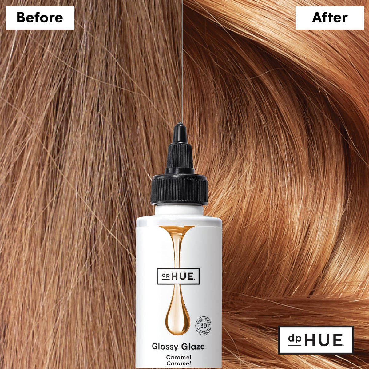 dpHUE Glossy Glaze Caramel texture close-up