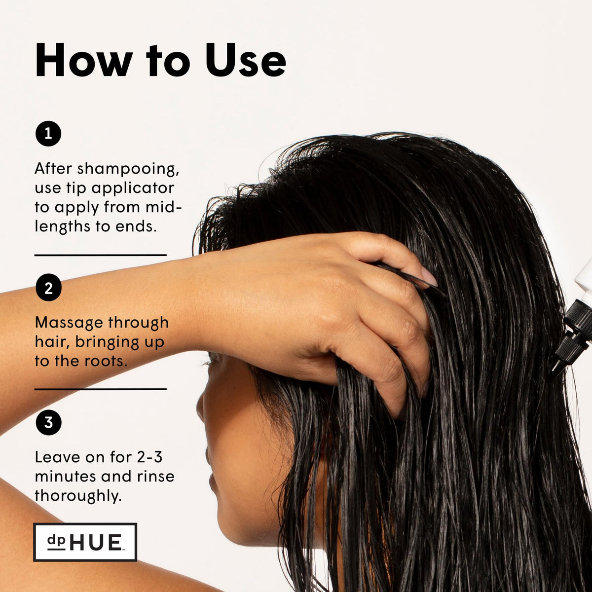 dpHUE Glossy Glaze Copper application on hair