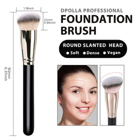 dpolla Angled Contour Brush side view for precise application