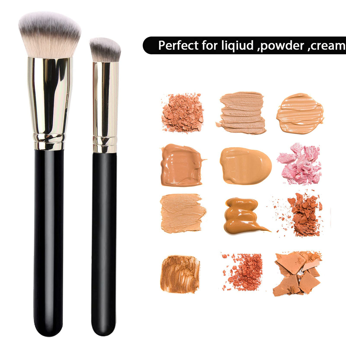 dpolla Foundation Brush and Concealer Brush in packaging
