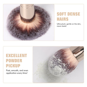 dpolla Foundation Makeup Brushes close-up of bristles