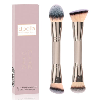 dpolla Foundation Makeup Brushes dual-ended set front view
