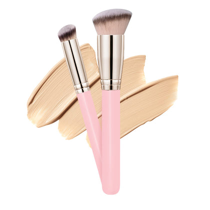 dpolla Makeup Brushes Set front view, pink colour