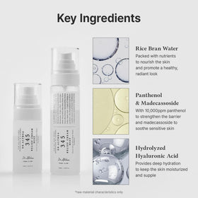 Dr.Althea 345 Relief Cream Mist with ingredients list on display