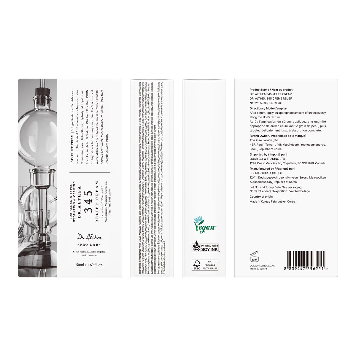 Dr.Althea 345 Relief Cream showing creamy texture