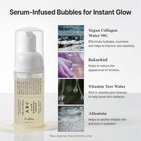Dr.Althea ABC Glow Whipped Serum in use as a bubble mask