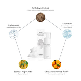 Dr.Althea Amino Acid Gentle Bubble Cleanser close-up of foam texture