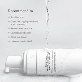 Dr.Althea Amino Acid Gentle Bubble Cleanser displayed on bathroom counter