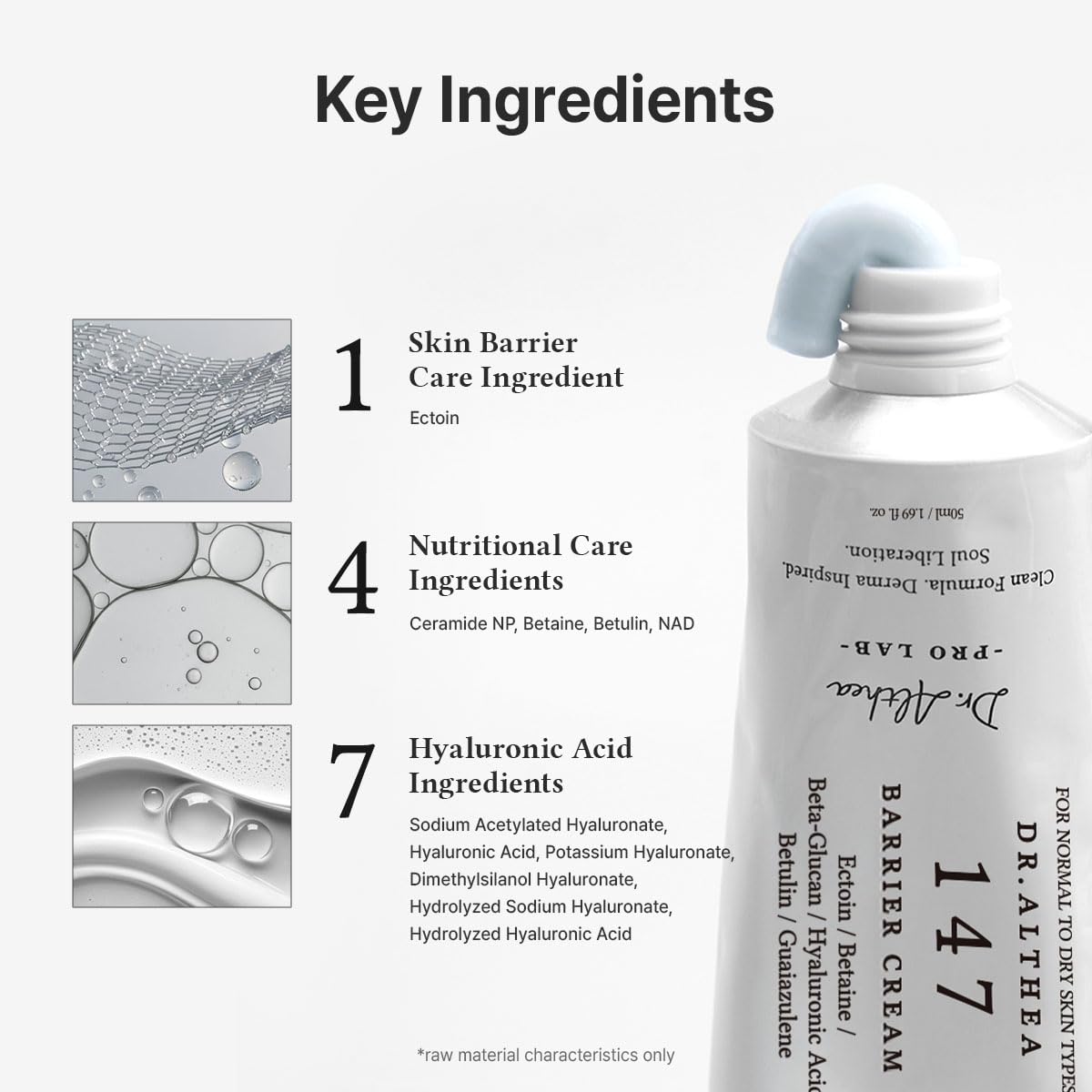 Dr.Althea Barrier Cream 147 application on skin