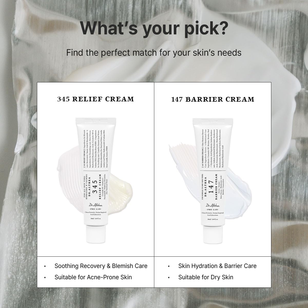 Dr.Althea Barrier Cream 147 side view showing label