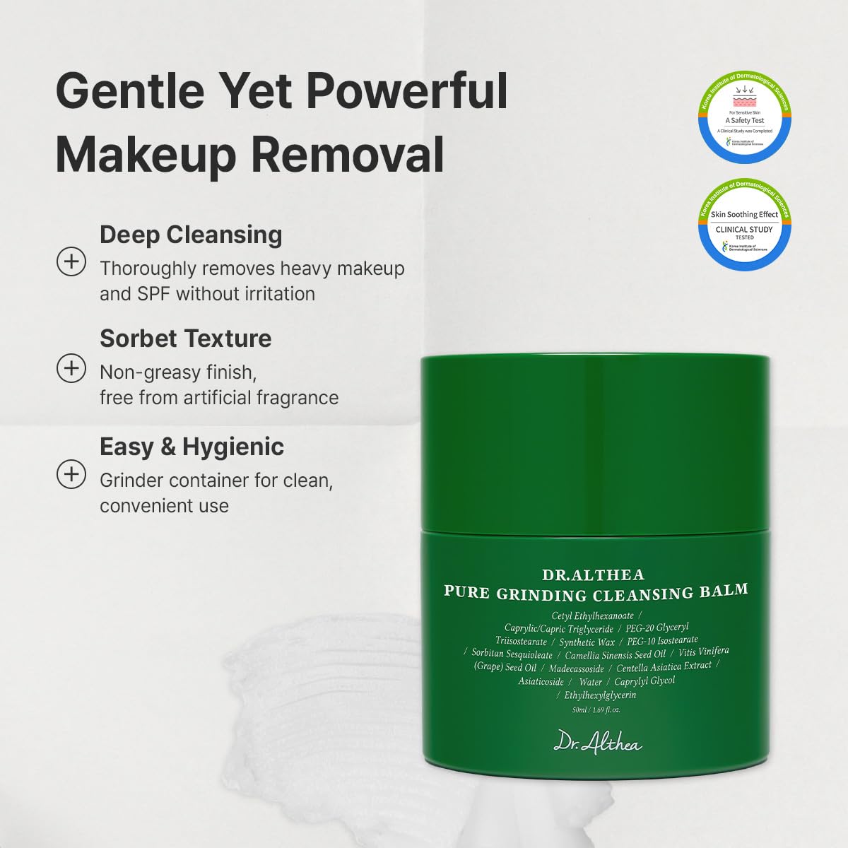 Dr.Althea Pure Grinding Cleansing Balm texture close-up