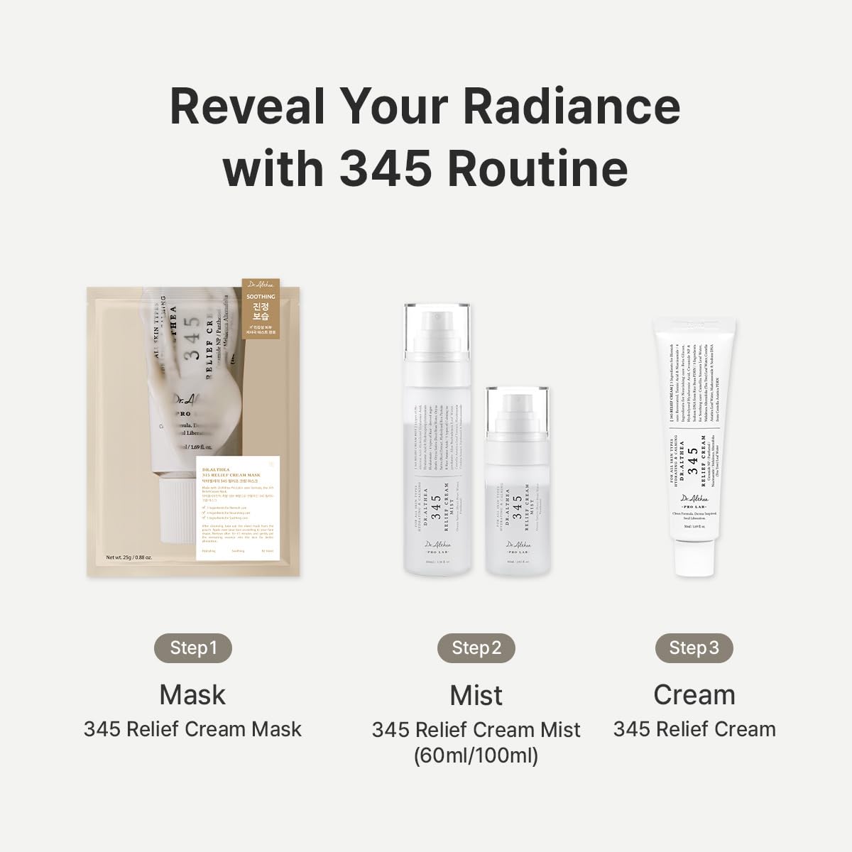 Dr.Althea skincare set with natural background