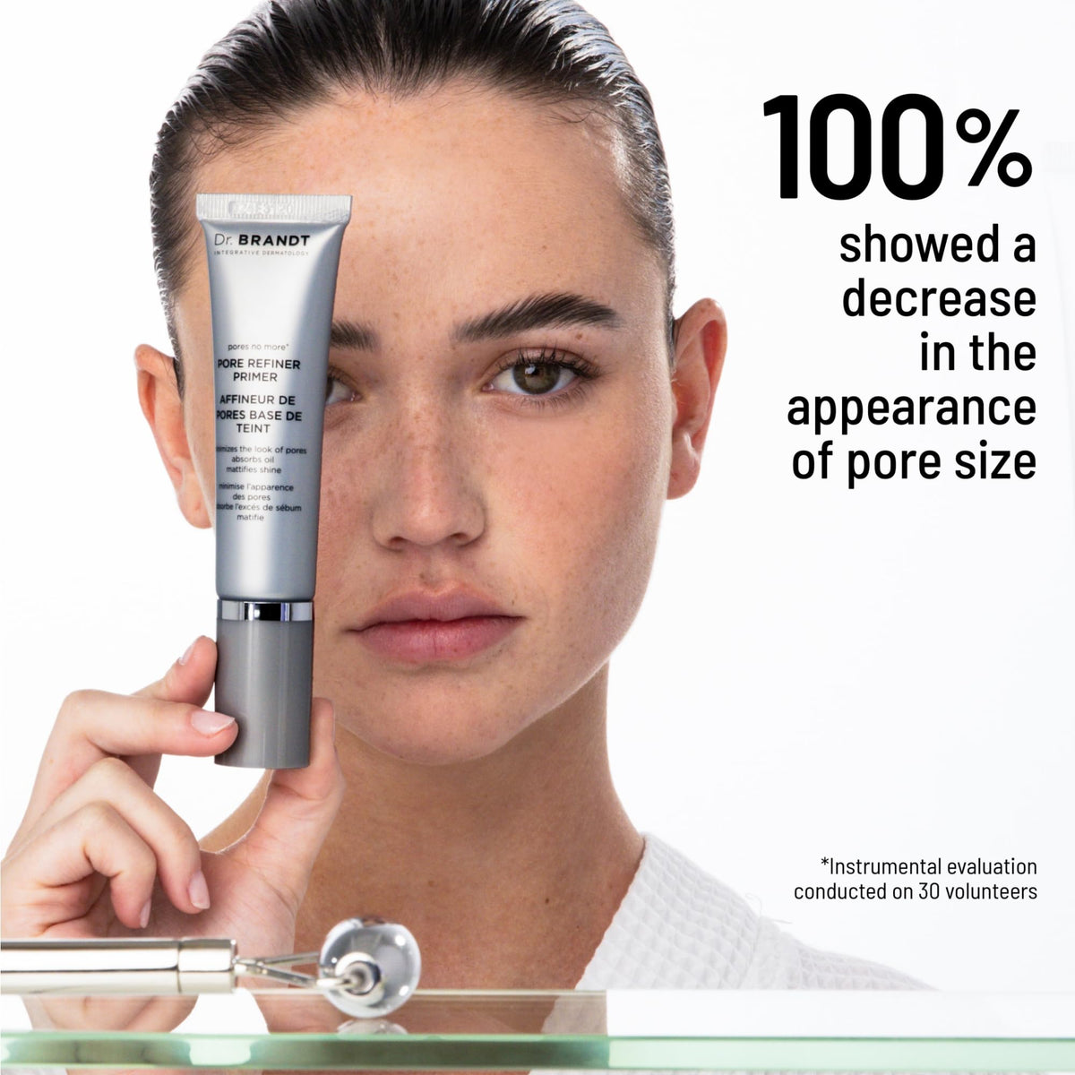 Dr. Brandt Pores No More Primer application demonstration