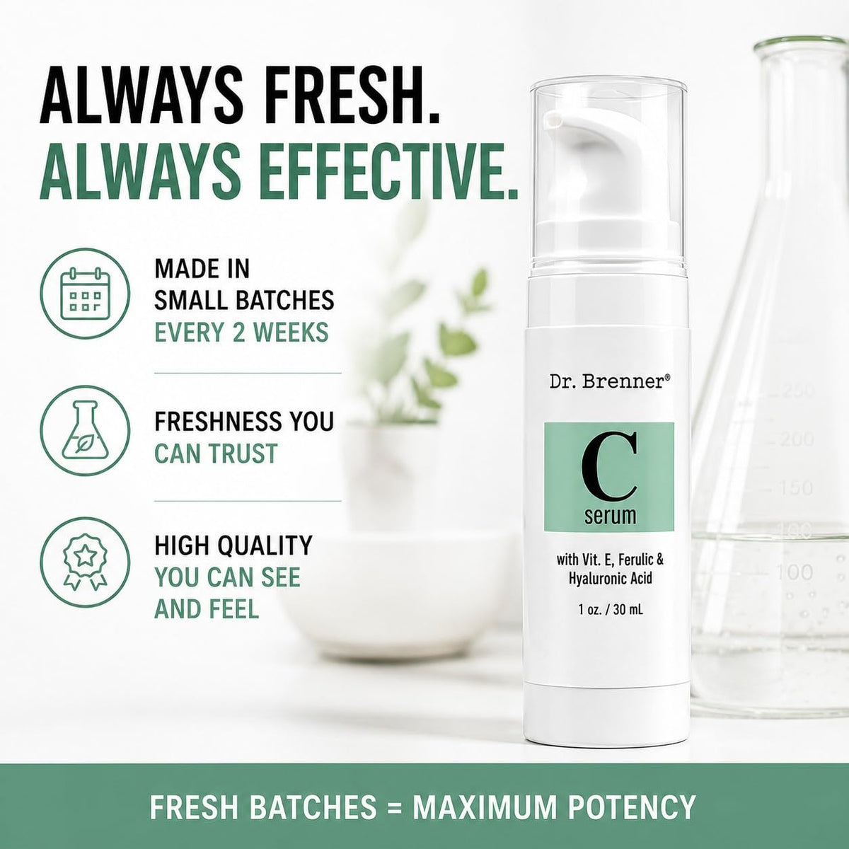Dr. Brenner Vitamin C Serum 20% with fresh ingredients