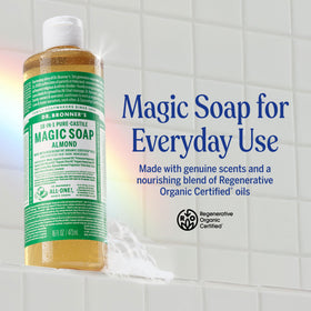 Dr. Bronner's Almond Pure-Castile Liquid Soap 2-Pack side view