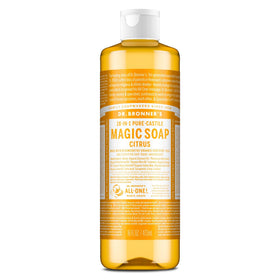 Dr. Bronner's Citrus Pure-Castile Liquid Soap 16 oz front view