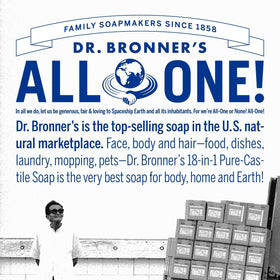 Dr. Bronner's Eucalyptus bar soap with eco-friendly packaging