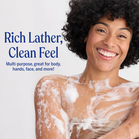 Dr. Bronner's Lavender Pure-Castile Liquid Soap in a bathroom setting