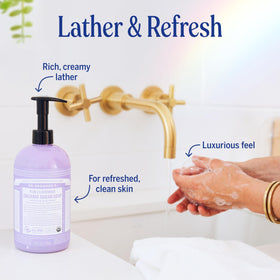 Dr. Bronner's Organic Sugar Soap Lavender texture close-up