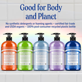 Dr. Bronner's Organic Sugar Soap Lavender with recycled packaging